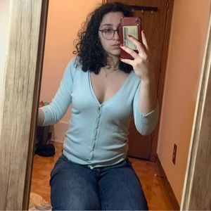 Mint/turquoise fitted cardigan - Tommy Hilfiger